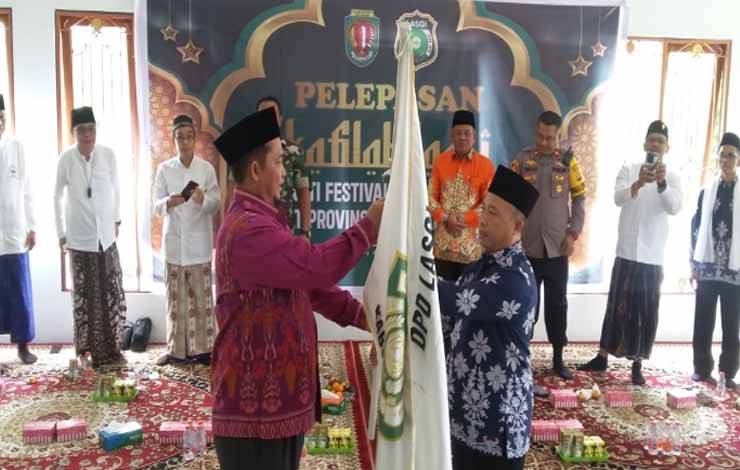 Lepas Kafilah LASQI Mengikuti Seni Qasidah Tingkat Kalteng, Begini Pesan Pj Bupati Katingan