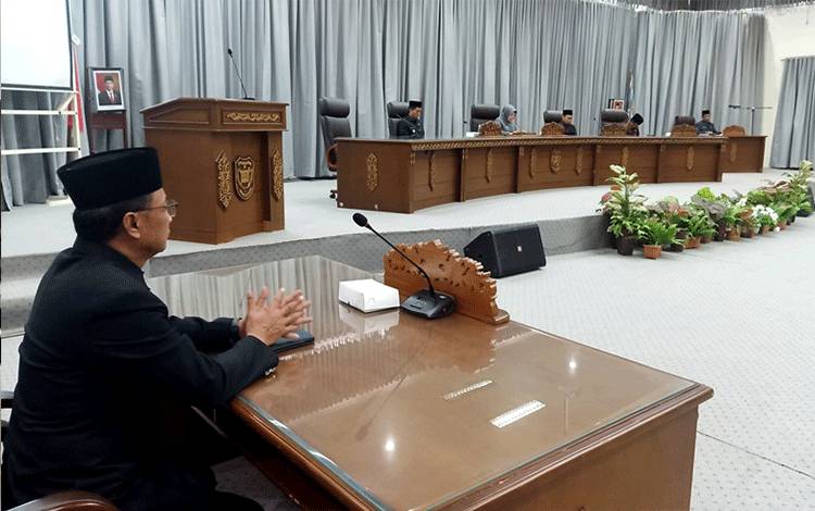 DPRD Barito Utara Rapat Paripurna Penyampaian Pidato Pengantar Bupati