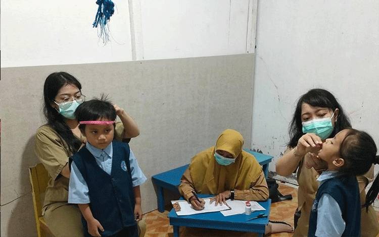 Puskesmas Bukit Hindu Deteksi Dini Tumbuh Kembang Anak ke Sekolah