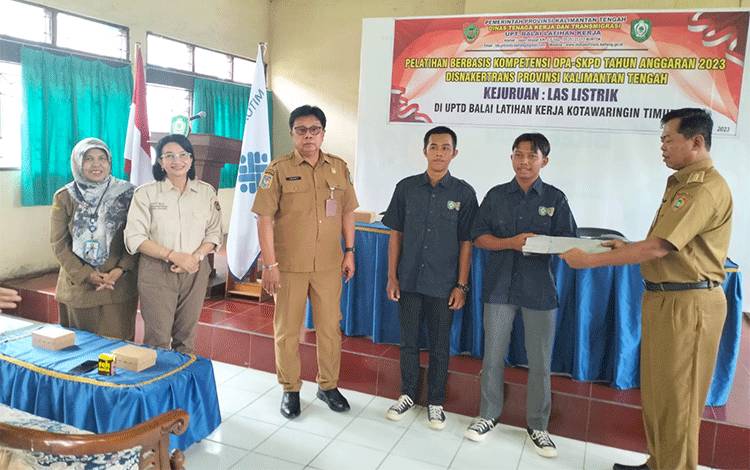 Disnakertrans Kalteng Berikan Pelatihan Berbasis Kompetensi