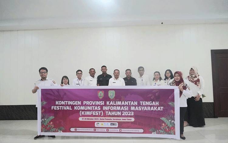 Sekda Kalteng Lepas KIM Damar Digital Jaya Ikuti KIMFest
