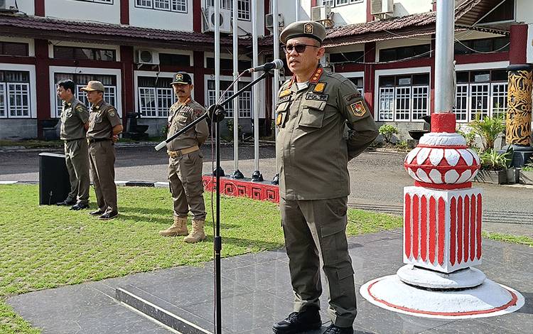Pemkab Barito Timur Gelar Apel Kesiagaan Satpol PP