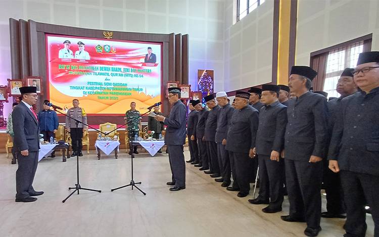 Dewan Hakim MTQ ke-54 Tingkat Kabupaten Kotim Dilantik