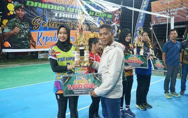 Sejumlah Turnamen Olahraga Digelar Kodim 1011 Kuala Kapuas Resmi Ditutup