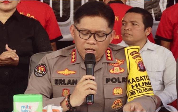 Puluhan Personil Polda Kalteng Disiagakan di Kantor KPU dan Bawaslu
