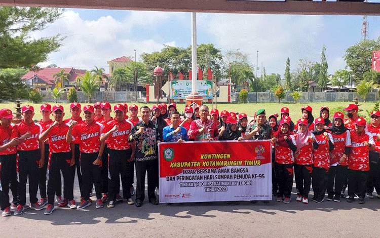 Lepas Peserta Ikrar Bersama Anak Bangsa dan Hari Sumpah Pemuda ke-95 Tingkat Provinsi, ini Pesan M Saleh