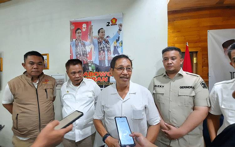 Gerindra Kalteng Optimistis Wilayah Barat Lumbung Suara Prabowo Subianto