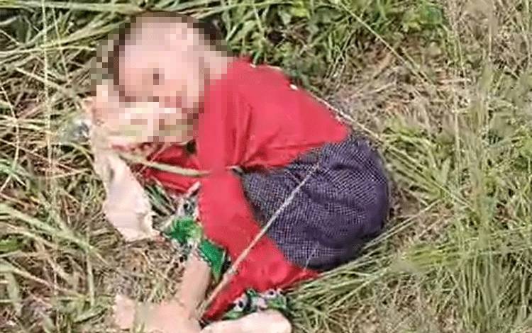 Seorang Anak Ditemukan Terlantar di Sekitar SPBU Sampit