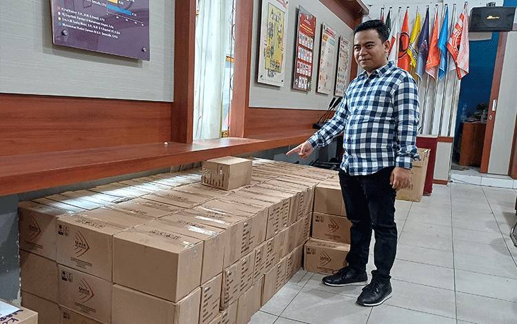 KPU Kotim Terima Sebagian Logistik Pemilu Tahap I
