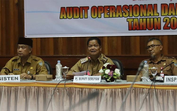 Pj Bupati Buka Entry Meeting Inspektorat Kabupaten Seruyan