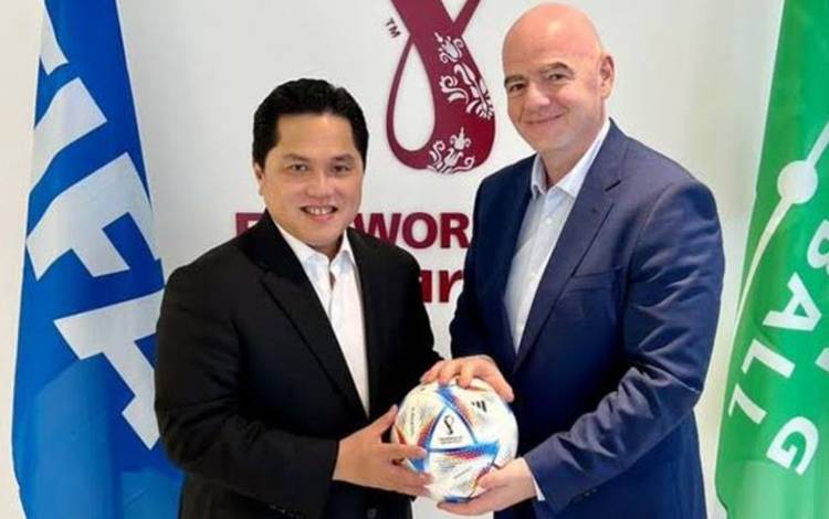 Erick: Kedatangan Infantino Apresiasi Tertinggi FIFA kepada Indonesia