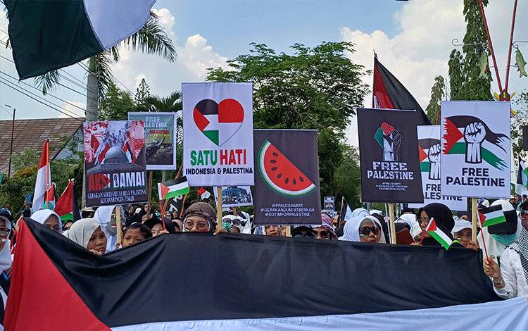 Gerakan Anak Muda Kristen Indonesia Bersuara dalam Aksi Bela Palestina di Kotim