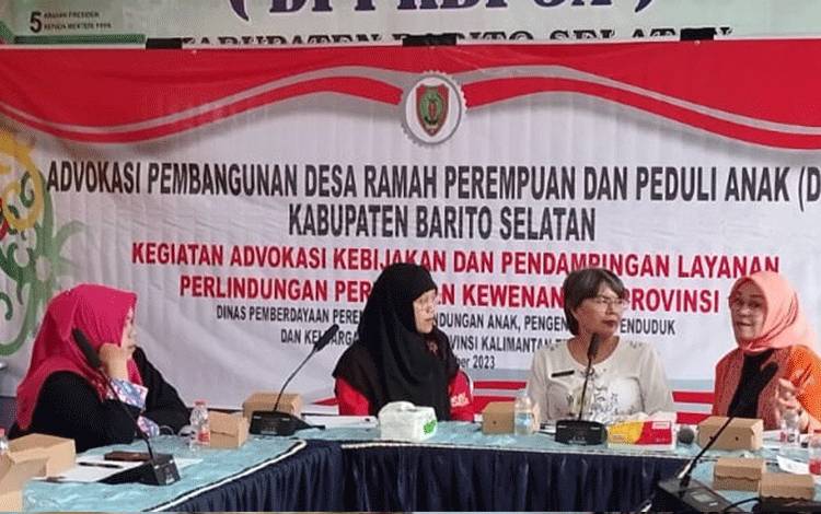 P3APPKB Kalteng Bangun Desa Ramah Anak dan Perempuan di Barsel