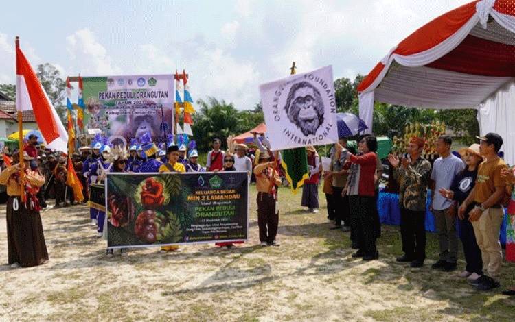 OFI Kampanye Orangutan di MIN 2 Lamandau