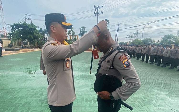 Kapolres Kapuas Pimpin Upacara Pembukaan Latja Siswa Diktuk Bintara Polri