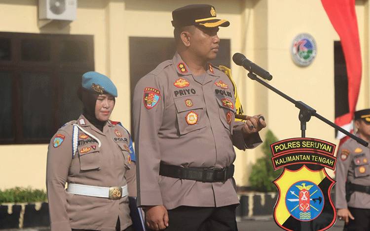 Kapolres Seruyan Pimpin Apel Perdana
