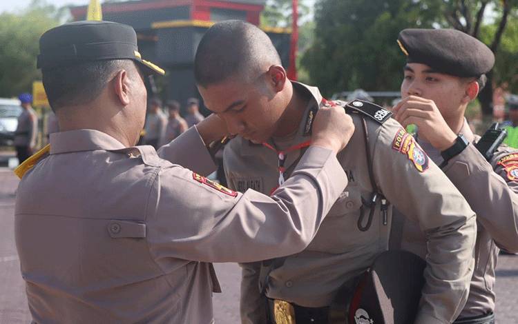 Latihan Kerja Siswa Diktukba SPN Kalteng Resmi Dibuka Kapolres Seruyan