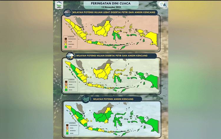 Prakirawan Cuaca: Gelombang Rendah di Perairan Selatan Kalteng, Pelaut Diminta Waspada Potensi Hujan Intensitas Tinggi