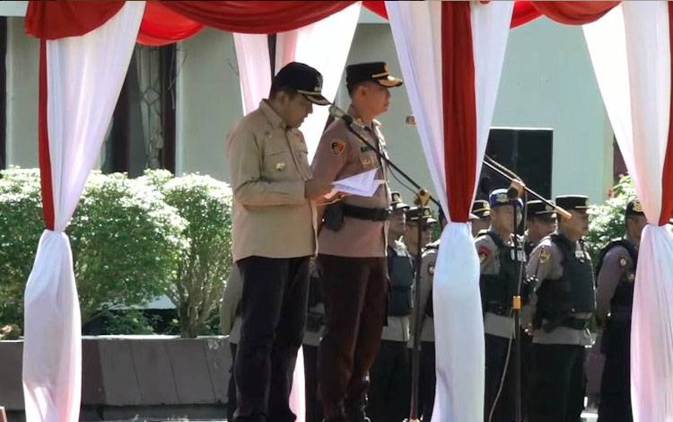 Jelang Pembukaan MTQH ke-31 Kalteng, Pemkab Kobar Gelar Apel Kesiapan Pengamanan?