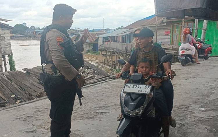 Satsamapta Polresta Palangka Raya Patroli Mengantisipasi Tindak Kriminal