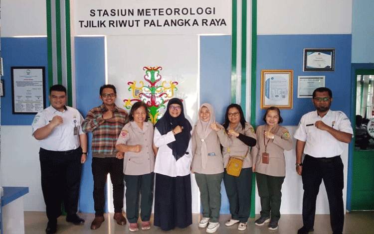 BPBD Palangka Raya Kunjungi Kantor Stasiun Meteorologi Optimalisasi Penanganan Bencana