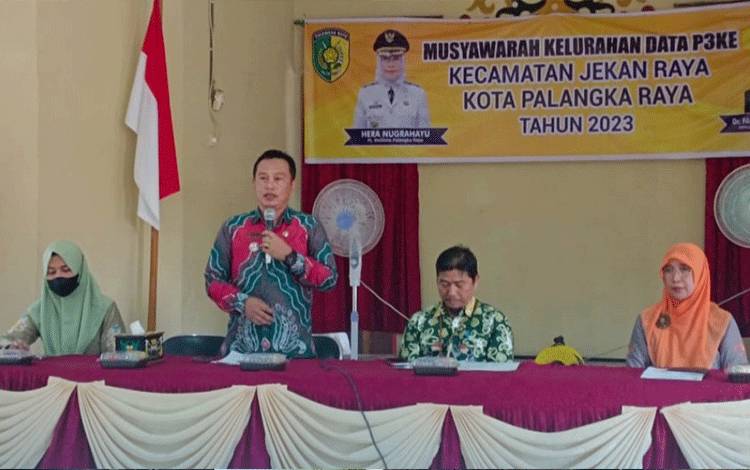 Pemko Palangka Raya Susun Strategi Hapus Kemiskinan Ekstrem