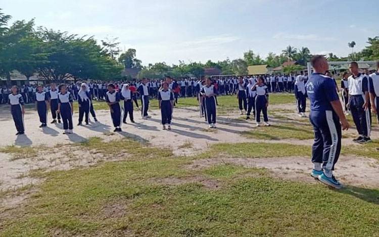 Siswa SMAN 5 Palangka Raya Ikuti Asesmen Kebugaran