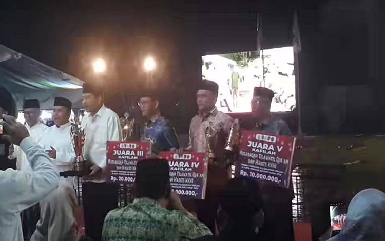 Kapuas Juara 5 di Ajang MTQH Tingkat Kalteng, ini Rincian Raihan per Cabang Lomba