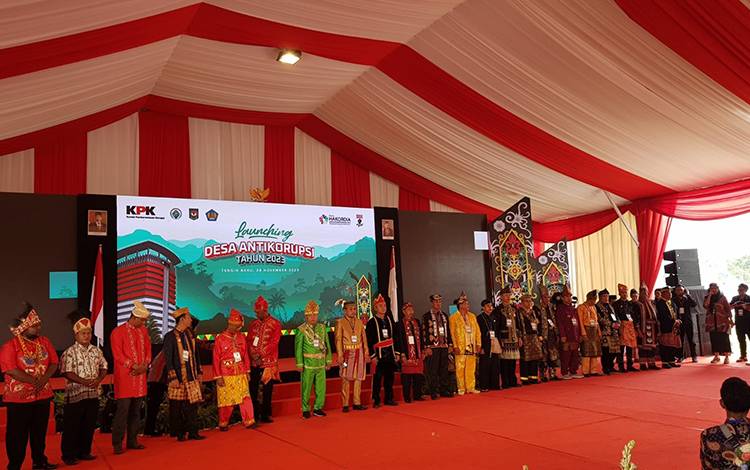 Inspektur Inspektorat Kalteng Hadiri Peluncuran Desa Antikorupsi  ?