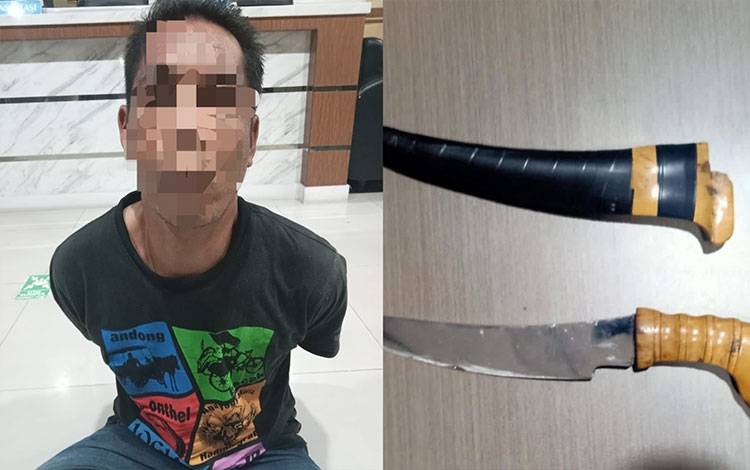 Bikin Gaduh Sambil Bawa Sajam di RSUD Kapuas, Pria Mabuk ini Ditangkap Polisi