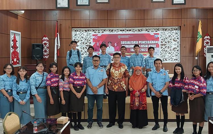 Pelajar di Kapuas Ikuti Sosialisasi Pencegahan Perkawinan Usia Anak