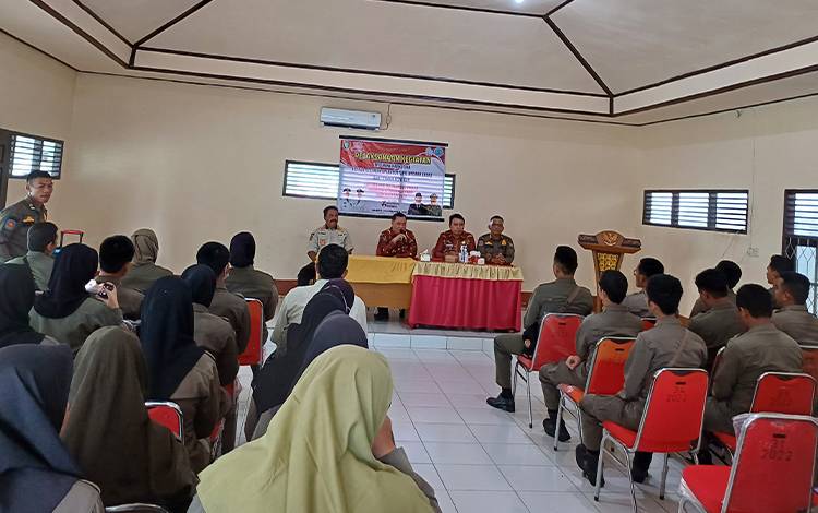 127 Anggota Satpol PP Kotim Ikuti Tes Urine