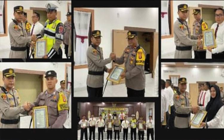 12 Anggota Polres Katingan Terima Penghargaan, Ini Kata Kapolres