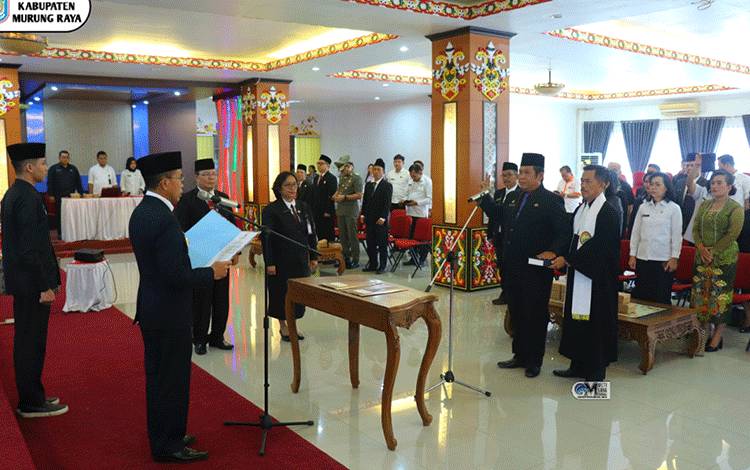Pj Bupati Resmi Melantik Pj Sekda Murung Raya