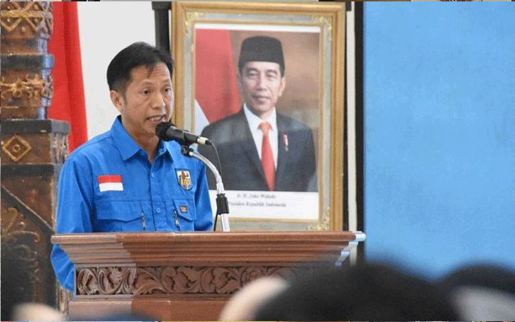 Pj Bupati Barito Utara Hadiri Pelantikan DPD KNPI Periode 2023-2026