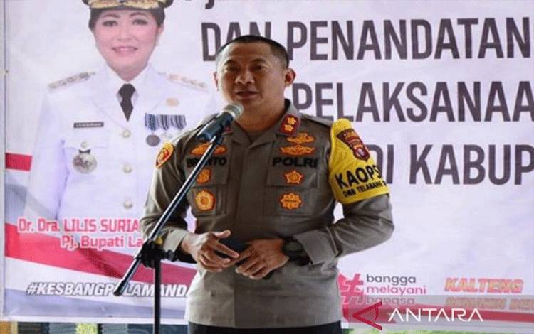 Kapolres Lamandau Ajak Masyarakat Sukseskan Pemilu 2024