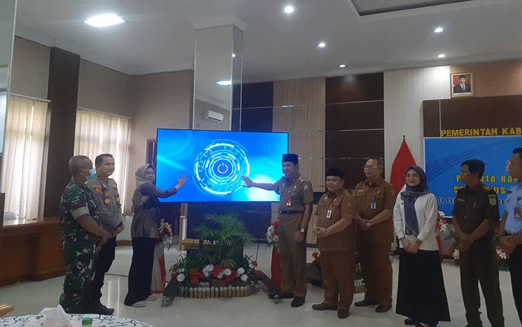 Dispursip Kobar Lakukan Peluncuran Aplikasi E-Arsip SRIKANDI