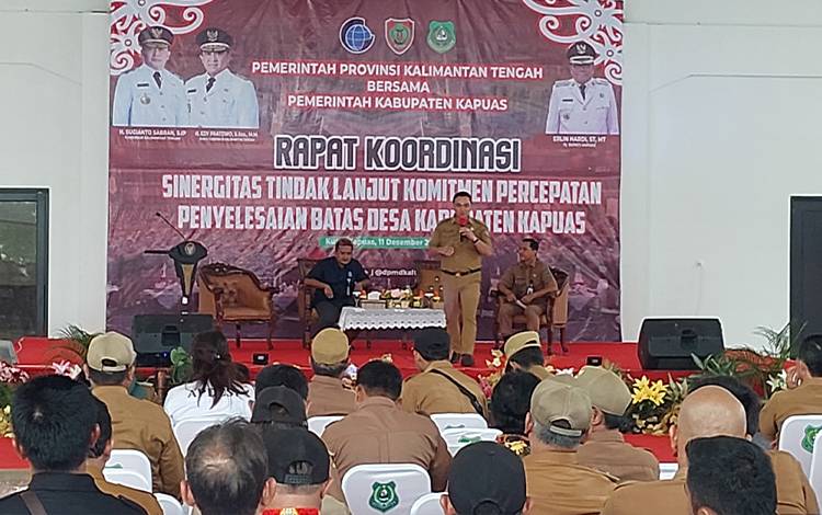 Rakor Percepatan Penyelesaian Batas Desa Digelar di Kapuas