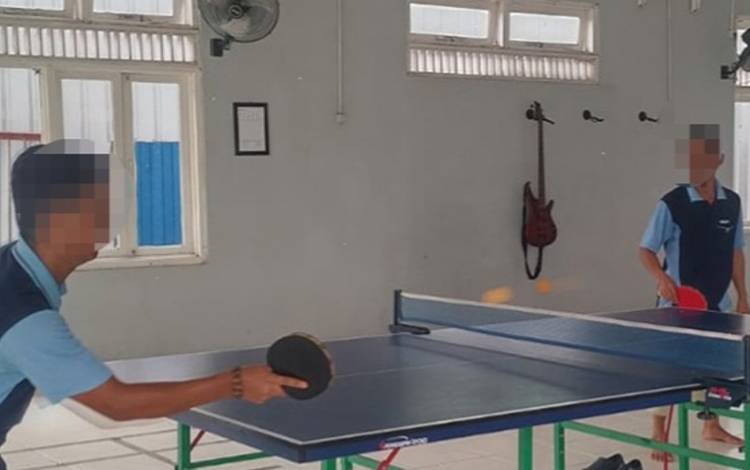 Pertandingan Tenis Meja WBP Meriahkan Peraga Warna di Rutan Kuala Kapuas