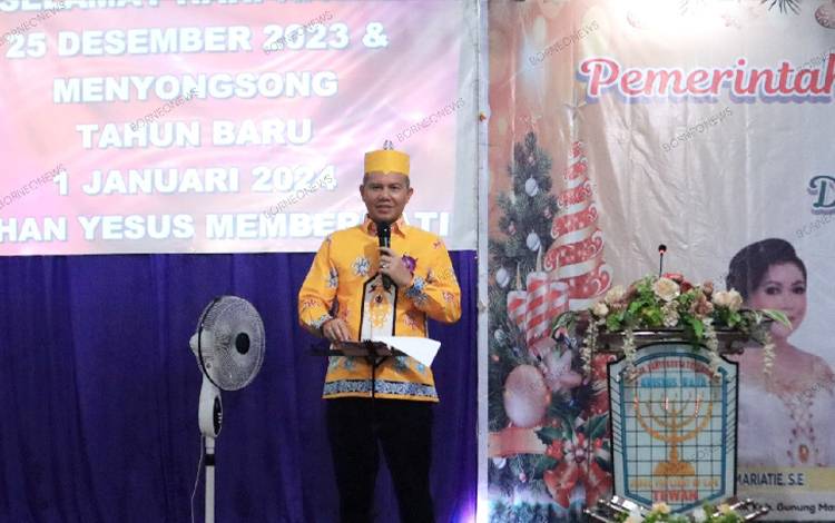 Laksanakan Safari Natal di Tewah, Ini yang Disampaikan Bupati Gunung Mas