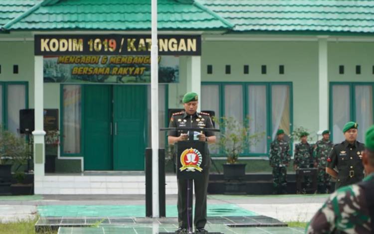 Dandim 1019 Katingan Pimpin Upacara Peringatan Hari Juang TNI AD, Begini Katanya