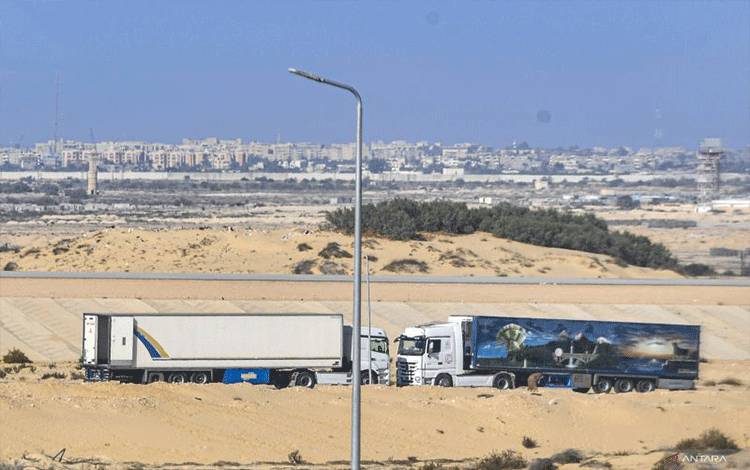 Sebanyak 193 Truk Bantuan Kemanusiaan Masuki Gaza via Rafah