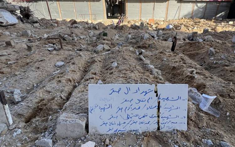 Jalanan di Gaza Berubah Jadi Kuburan Terbuka
