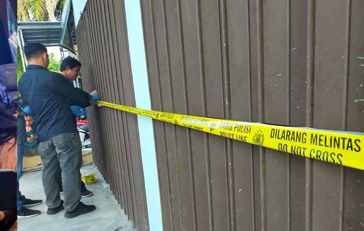 Penyidik Polda Kalteng Pasang Garis Polisi di Ruko Sisingamangaraja, Ini Sebabnya