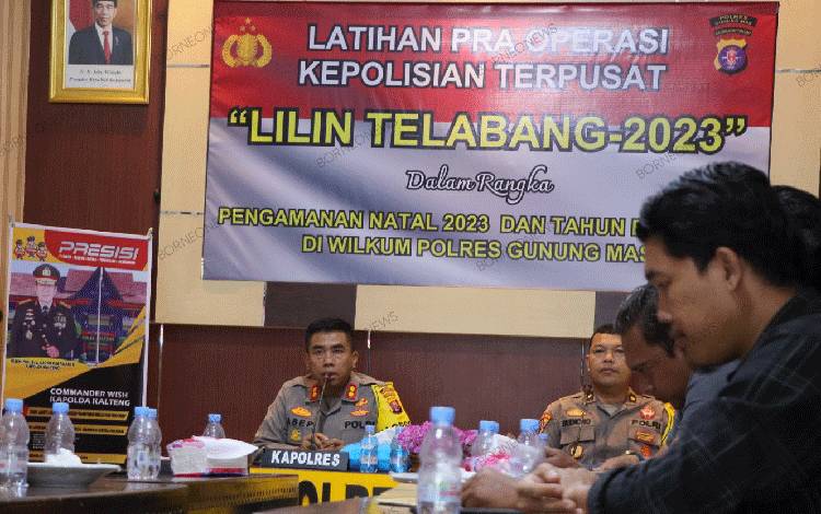 Guna Maksimalkan Pengamanan Selama Libur Nataru, Polres Gumas Laksanakan Ini