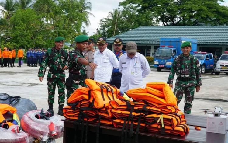 Kodim 1011 Kuala Kapuas Gelar Apel Kesiapsiagaan Penanggulangan Bencana Banjir