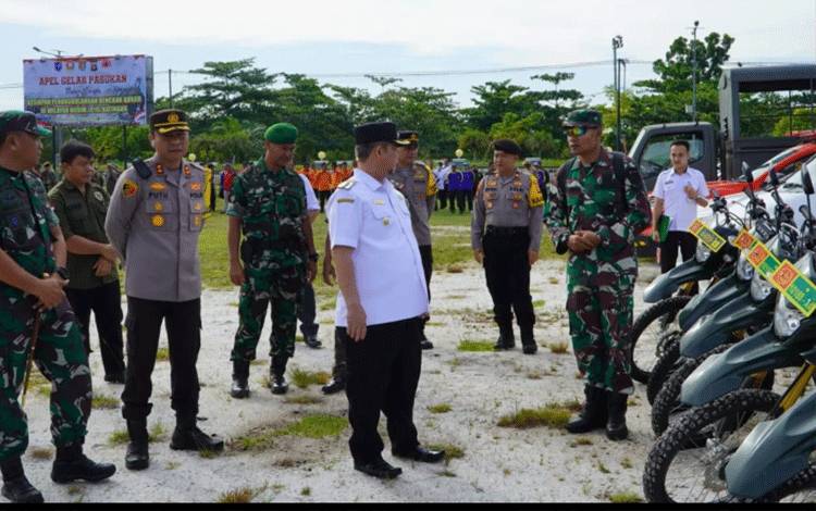 Pemkab Katingan Laksanakan Apel Kesiapsiagaan Penanggulangan Bencana Banjir