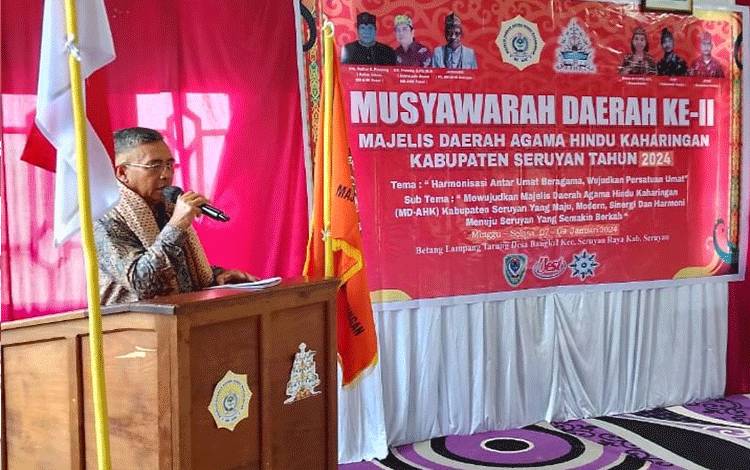 Musda Majelis Daerah Agama Hindu Kaharingan, Pemkab Seruyan Harapkan Ini