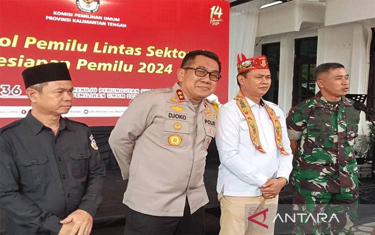 Polda Kalteng Evaluasi Kerawanan Pemilu 2024 di 4 Daerah