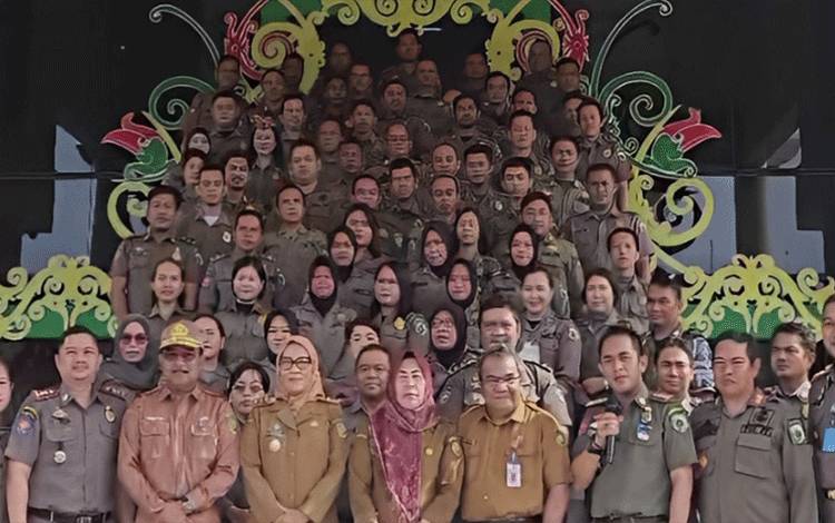 Satpol PP Palangka Raya Deklarasi Pemilu Damai 2024
